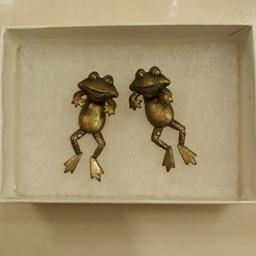 2-Piece Frog Earrings